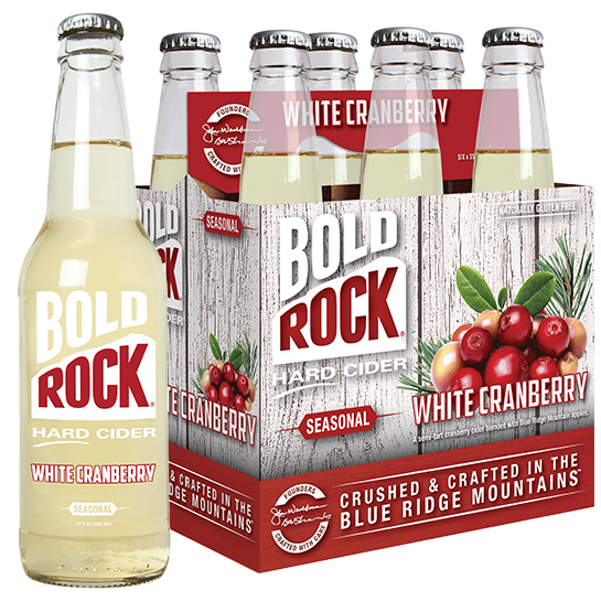 BOLD ROCK HARD CIDER ANNOUNCES RELEASE OF WHITE CRANBERRY FALL SEASONAL